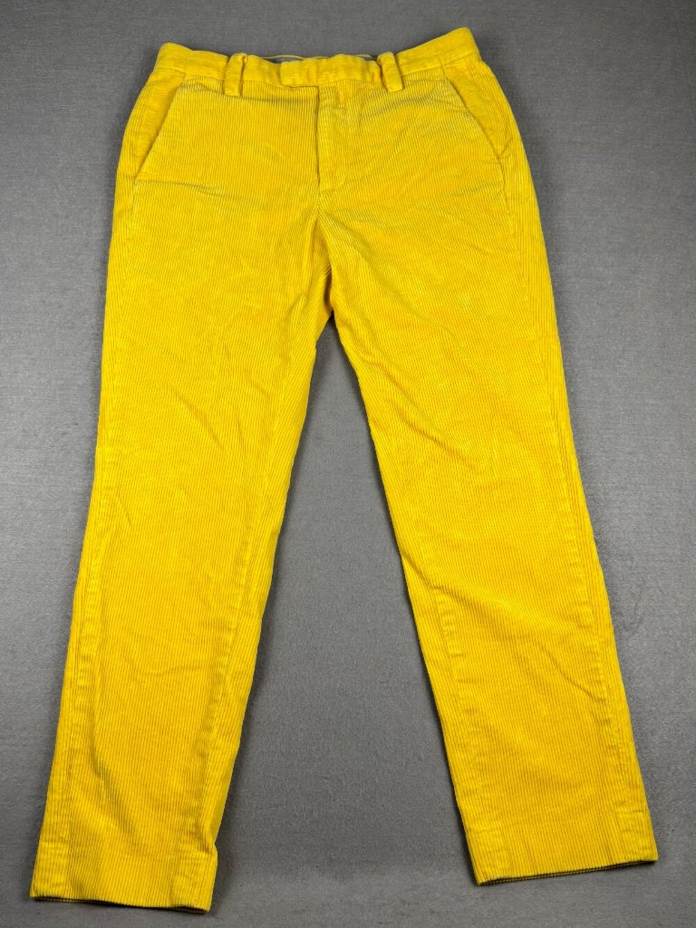 Brooks Brothers Milano Fit Yellow Corduroy Pants 34x30